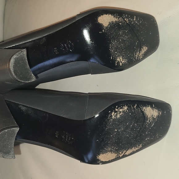 Kenneth Cole gray leather tall boots - Picture 7 of 10